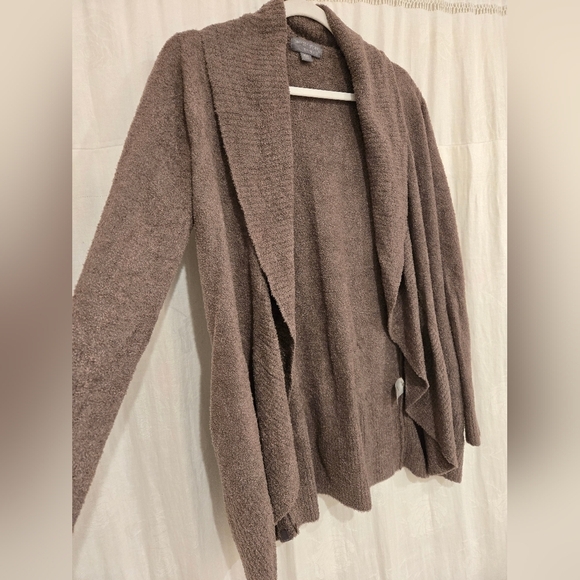 Barefoot Dreams Cozy Chic Lite toupe open cardigan with pockets | s/xs - Picture 2 of 7